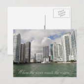 Miami River Postcard Postkarte (Vorne/Hinten)