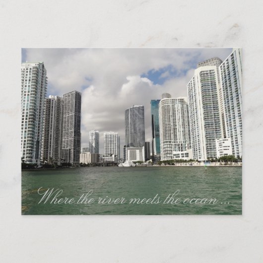 Miami River Postcard Postkarte (Vorderseite)