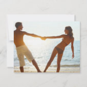 MIAMI Save the Date Linen Paper (Rückseite)