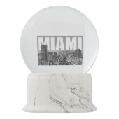 Miami-Schnee-Kugel Schneekugel (Vorderseite)