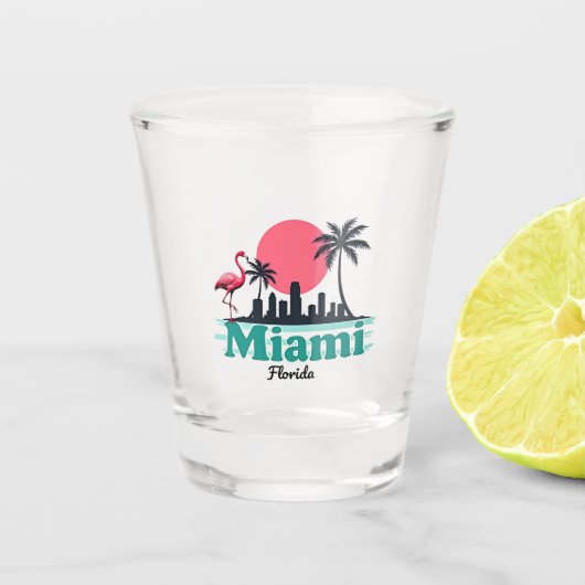 Miami Shot - Sunset Tropical Schnapsglas (Vorderseite)