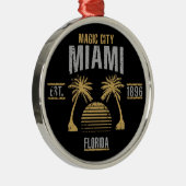 Miami Silbernes Ornament (Rechts)