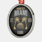 Miami Silbernes Ornament (Links)