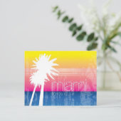 Miami Sky Postcard Postkarte (Stehend Vorderseite)
