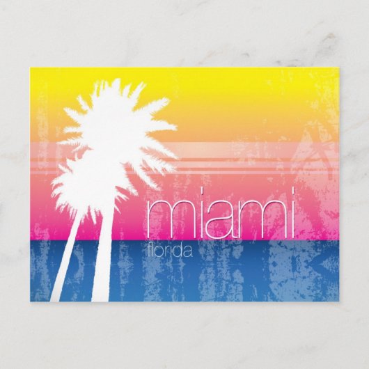 Miami Sky Postcard Postkarte (Vorderseite)
