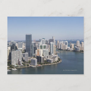Miami Skyline 3 Postkarte
