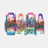 Miami Skyline Abstrakt Art Geschenkschachtel (Ungefaltet)