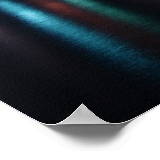 Miami Skyline am Abend Panorama - Poster (Ecke)