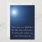 Miami-Skyline am Nachtpanorama - Einladung (Rückseite)