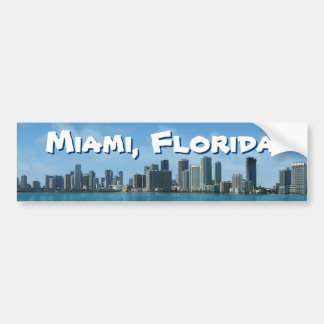 Miami Skyline Autoaufkleber
