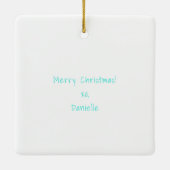 Miami Skyline Bachelorette Bikini Custom Keepsake Keramikornament (Rückseite)