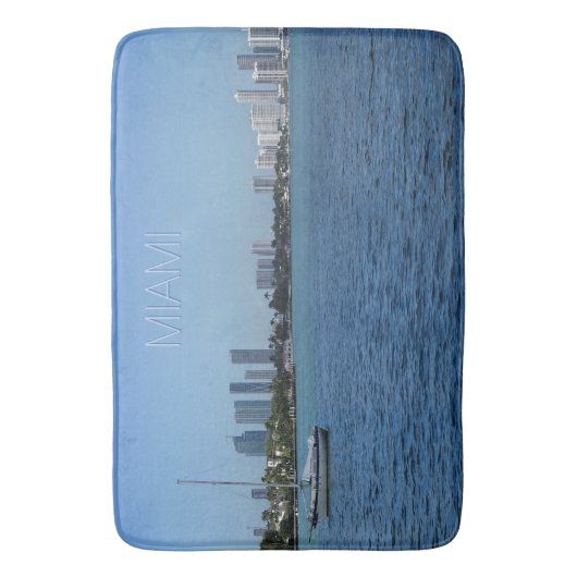 Miami Skyline Badematte (Vorderseite Vertikal)