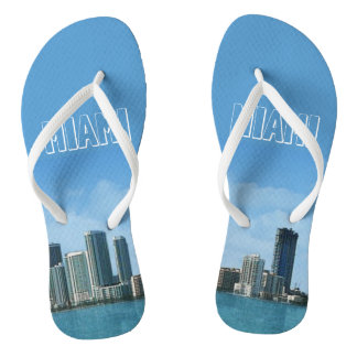 Miami-Skyline Badesandalen
