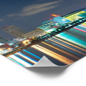 Miami Skyline bei dusk Poster (Ecke)