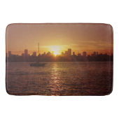 Miami Skyline bei Sunset Badematte (Vorderseite)