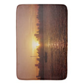 Miami Skyline bei Sunset Badematte (Vorderseite Vertikal)