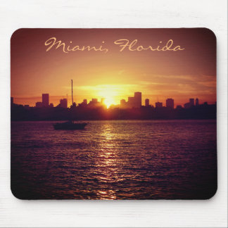 Miami Skyline bei Sunset Mousepad