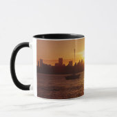 Miami Skyline bei Sunset Tasse (Links)