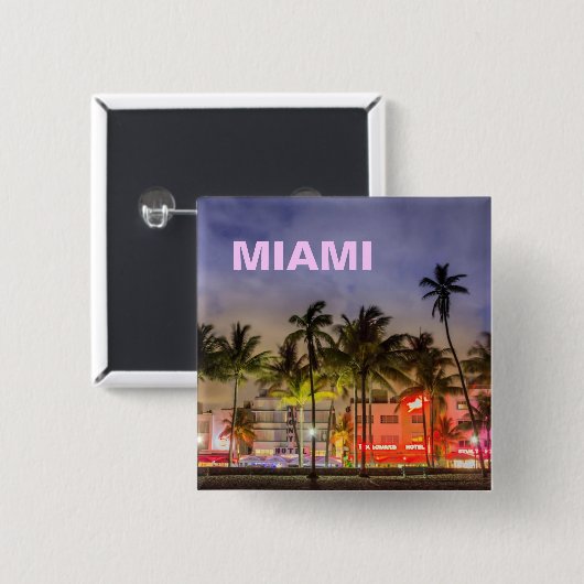 MIAMI-SKYLINE BUTTON (Vorne & Hinten)