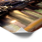 Miami Skyline City in Florida Poster (Ecke)