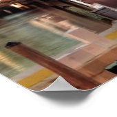 Miami Skyline City in Florida Poster (Ecke)