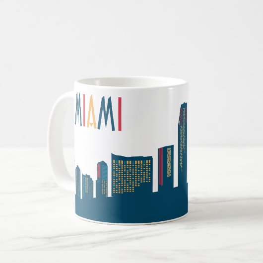 Miami Skyline Coffee Tasse (Vorderseite Links)