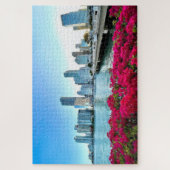 Miami Skyline Downtown Brickell Biscayne Bay Puzzle (Vertikal)