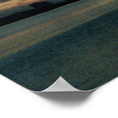 Miami Skyline, Florida Sunset Boat Poster (Ecke)