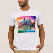 Miami Skyline Graffiti Art T-Shirt (Vorderseite)