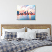Miami Skyline Leinwanddruck (Insitu (Schlafzimmer))