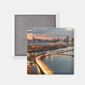 Miami Skyline Magnet (Vorderseite/Rückseite)