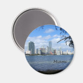 Miami Skyline Magnet (Vorderseite/Rückseite)
