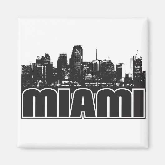 Miami Skyline Magnet (Vorne)
