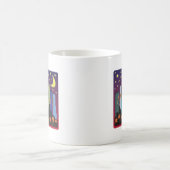 Miami-Skyline-Mega- Farbe Kaffeetasse (Mittel)