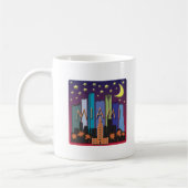 Miami-Skyline-Mega- Farbe Kaffeetasse (Links)