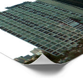 Miami Skyline mit Miami im Sky Poster (Ecke)