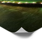 Miami Skyline Nacht Poster (Ecke)