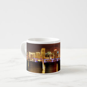 Miami-Skyline nachts, Florida Espressotasse