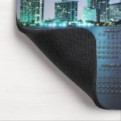 Miami-Skyline nachts mit Kalender 2011 Mousepad (Ecke)