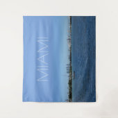 Miami Skyline ohne Text Wandteppich (Vorderseite)
