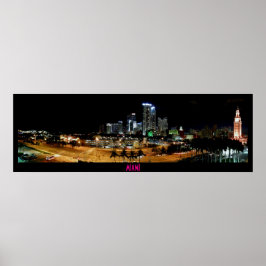 ~Miami Skyline~ PANORAMA POSTER