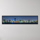 Miami Skyline Panorama Poster (Vorne)