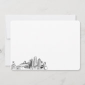 Miami Skyline Personalisierte Mitteilungskarten (Rückseite)