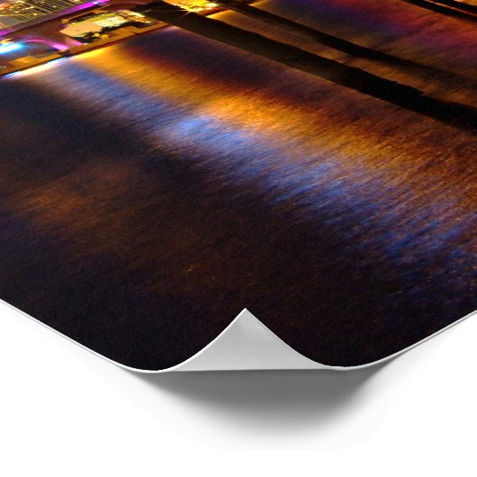 Miami Skyline Poster (Ecke)