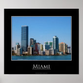 Miami Skyline Poster (Vorne)