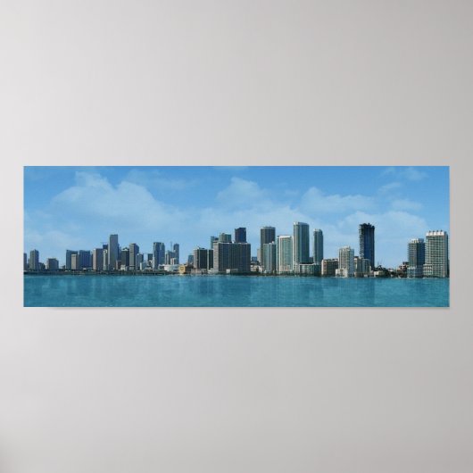 Miami Skyline Poster (Vorne)