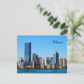 Miami skyline - Postkarte (Stehend Vorderseite)