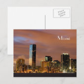 Miami skyline - Postkarte (Vorne/Hinten)
