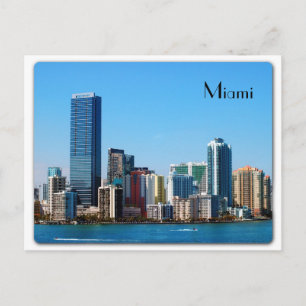 Miami skyline - Postkarte