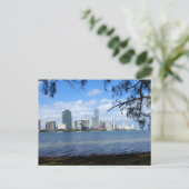 Miami Skyline Postkarte (Stehend Vorderseite)